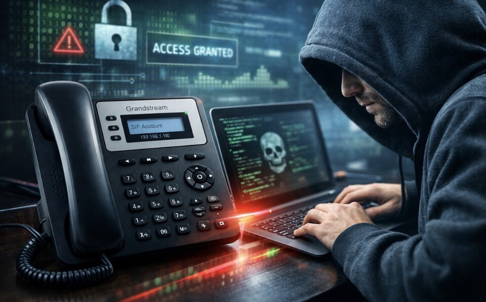 “호텔·콜센터 VoIP 전화기 뚫렸다”…그랜드스트림 GXP1600 치명적 취약점, 통화 도청·내부 침투까지 가능